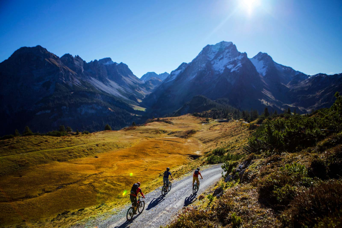 Mountainbike Berge Montafon