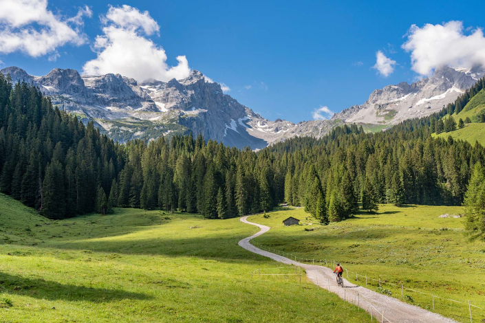 Mountainbike Berge Montafon