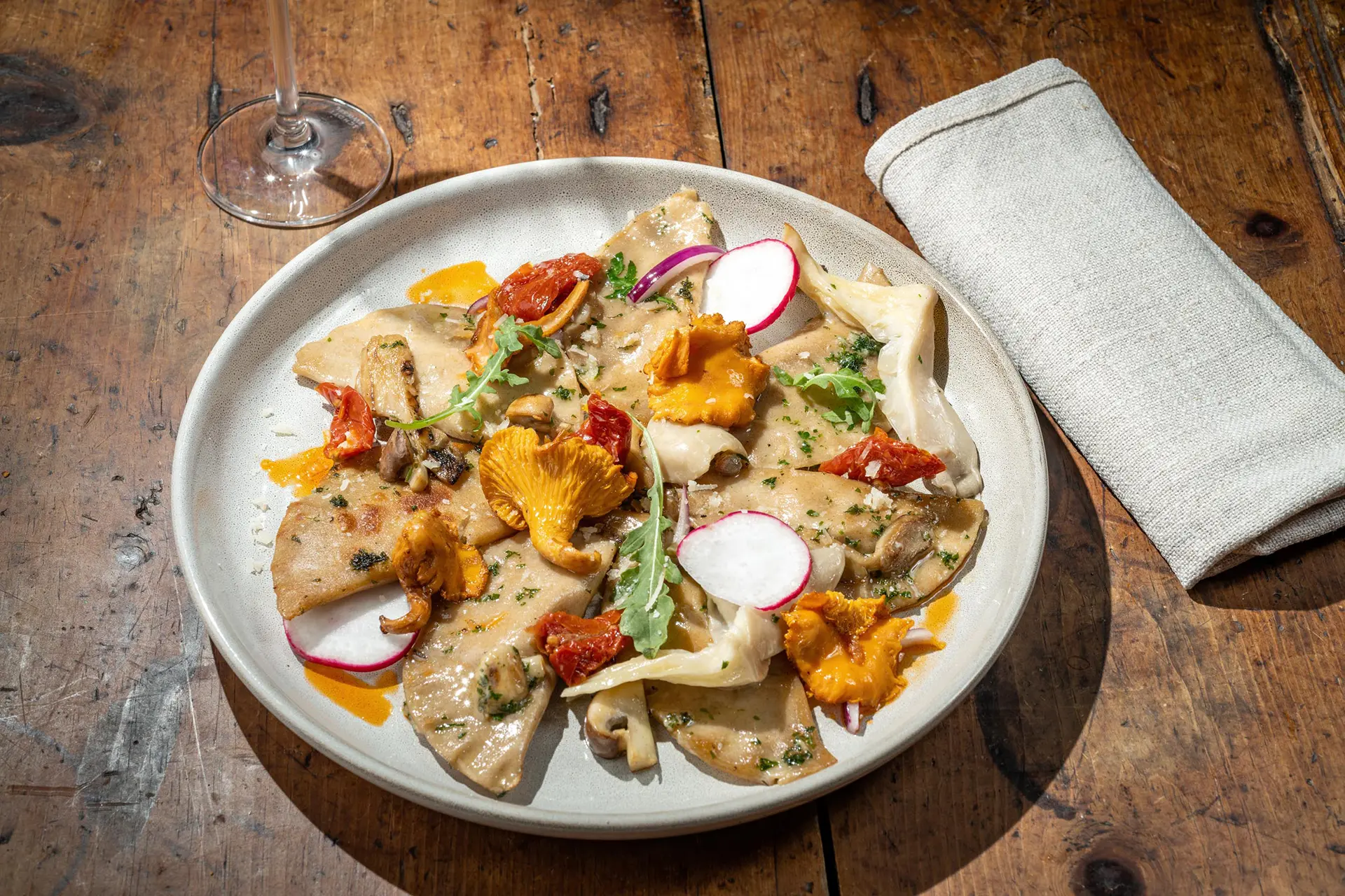 Pilzravioli Restaurant Adler