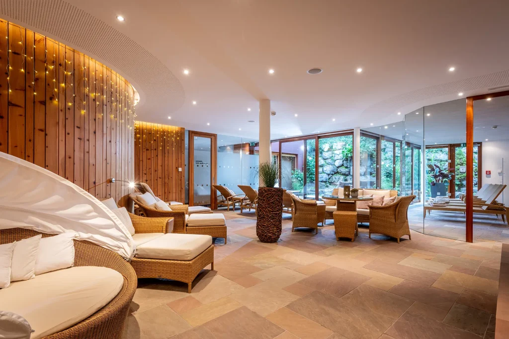 Ruhezone im Wellnessbereich
